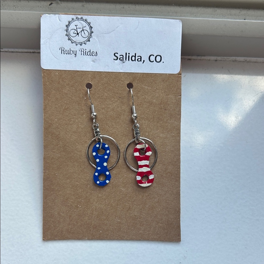 Fourth of July inspired earrings